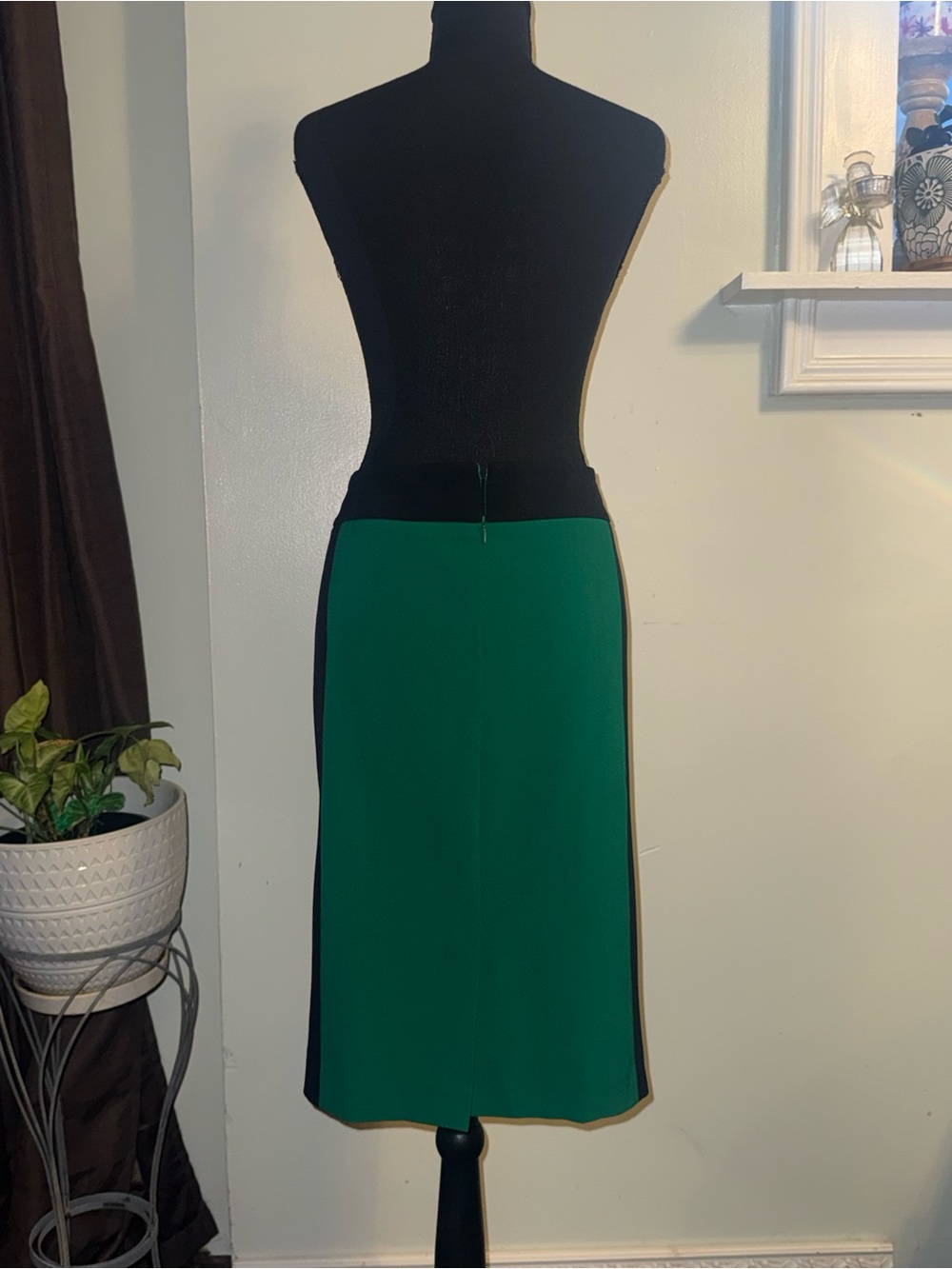 Nine West Green and Black A-Line Pencil Skirt - Picture 2 of 11